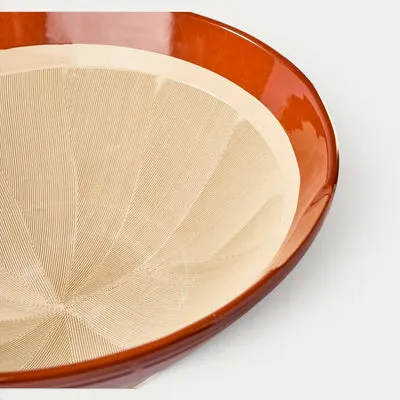 Nishikidori Tokoname mortier Suribachi 40cm rainuré