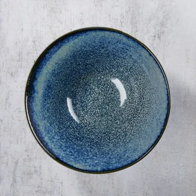 Nishikidori Youhenkon bol ramen porcelaine bleu nuit