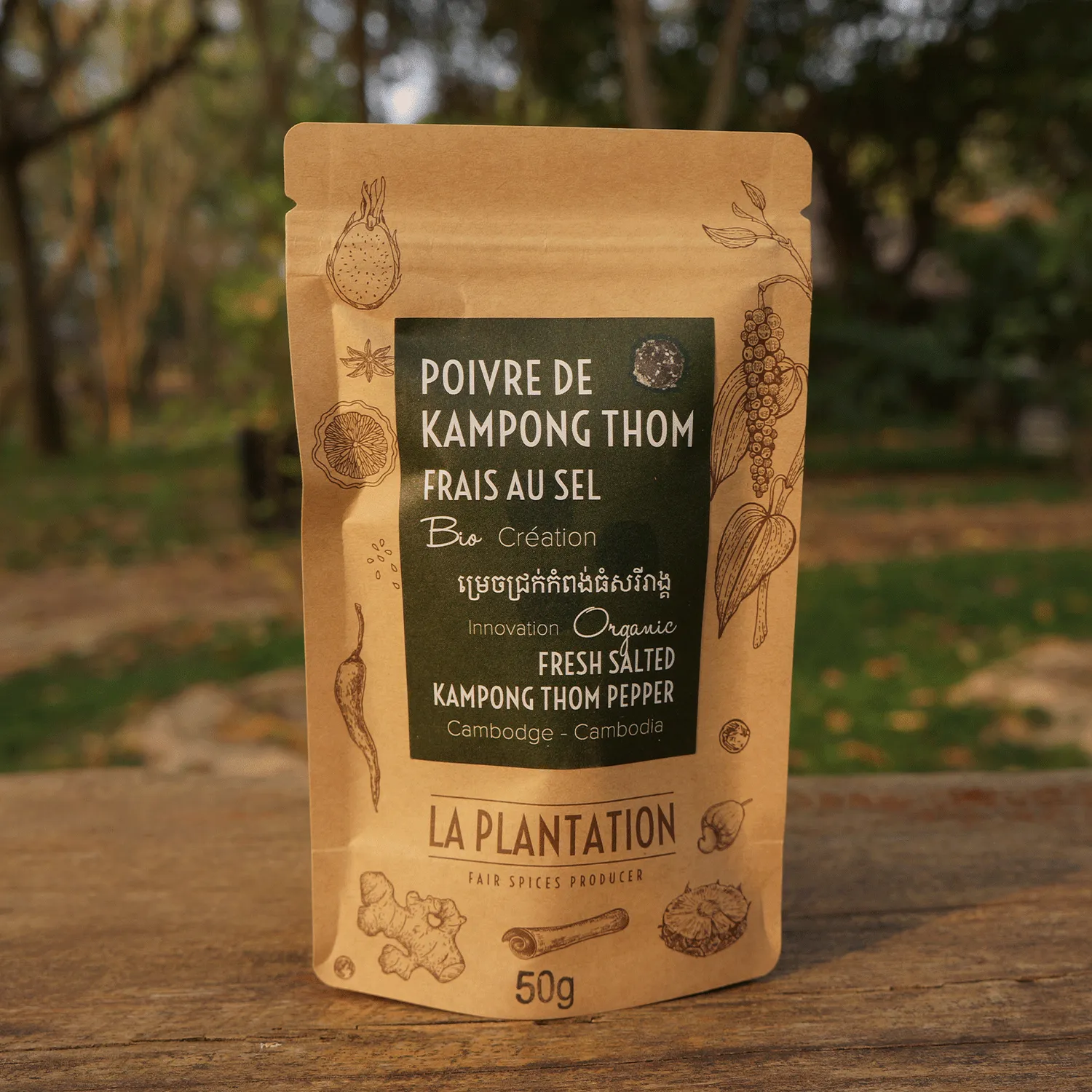 La Plantation Kampong Thom poivre frais au sel humide