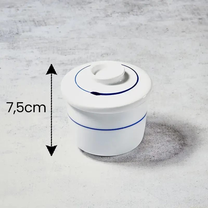 Nishikidori Chawan-mushi bol blue line flan vapeur