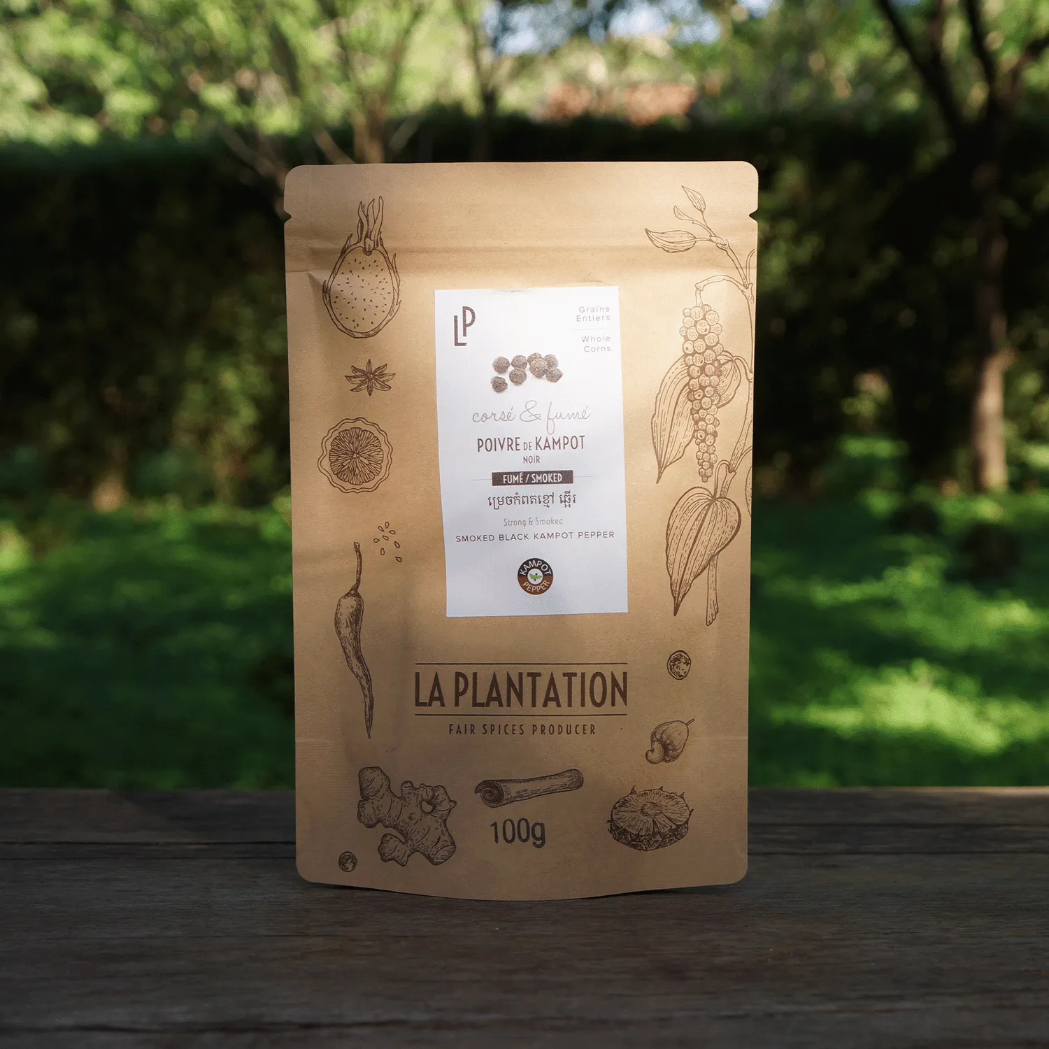 La Plantation Kampot Noir IGP Fumé poivre noir fumé