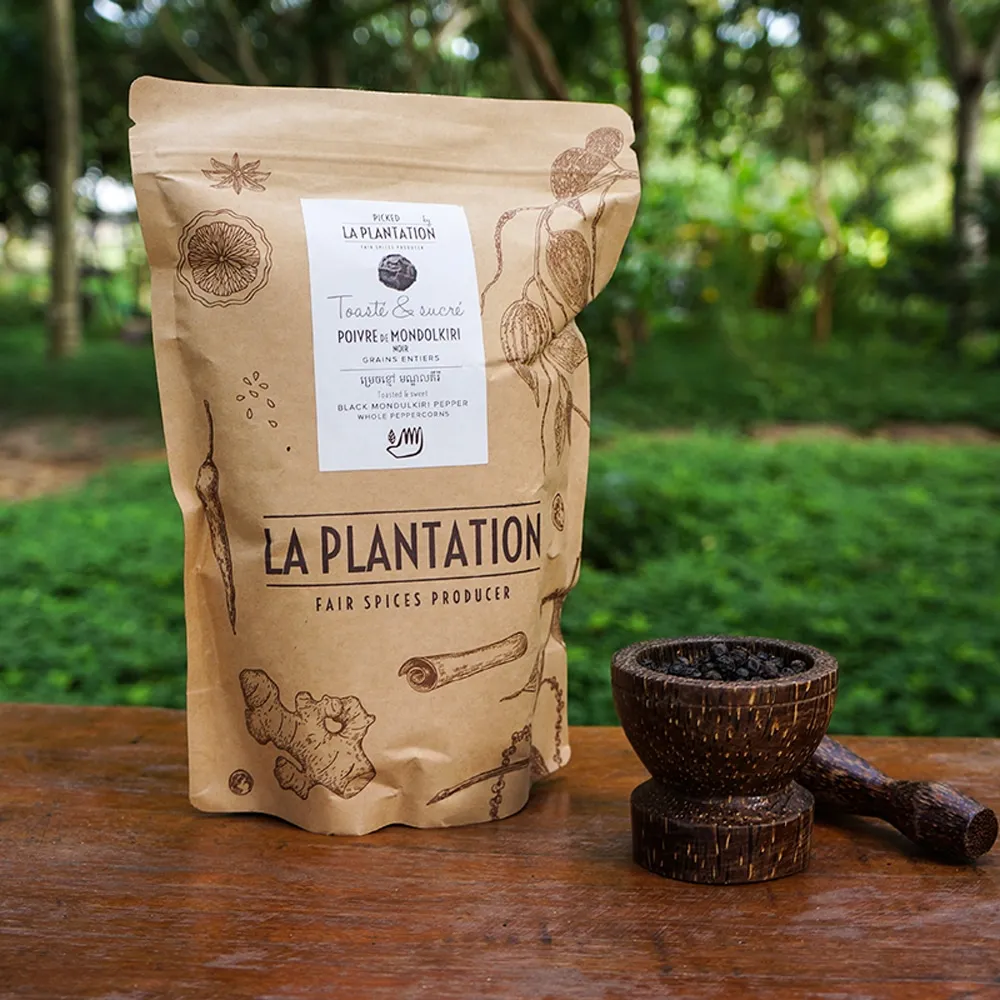 La Plantation Poivre de Mondolkiri noir grains entiers