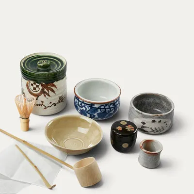 Nishikidori coffret matcha cérémonie 11 pièces bois