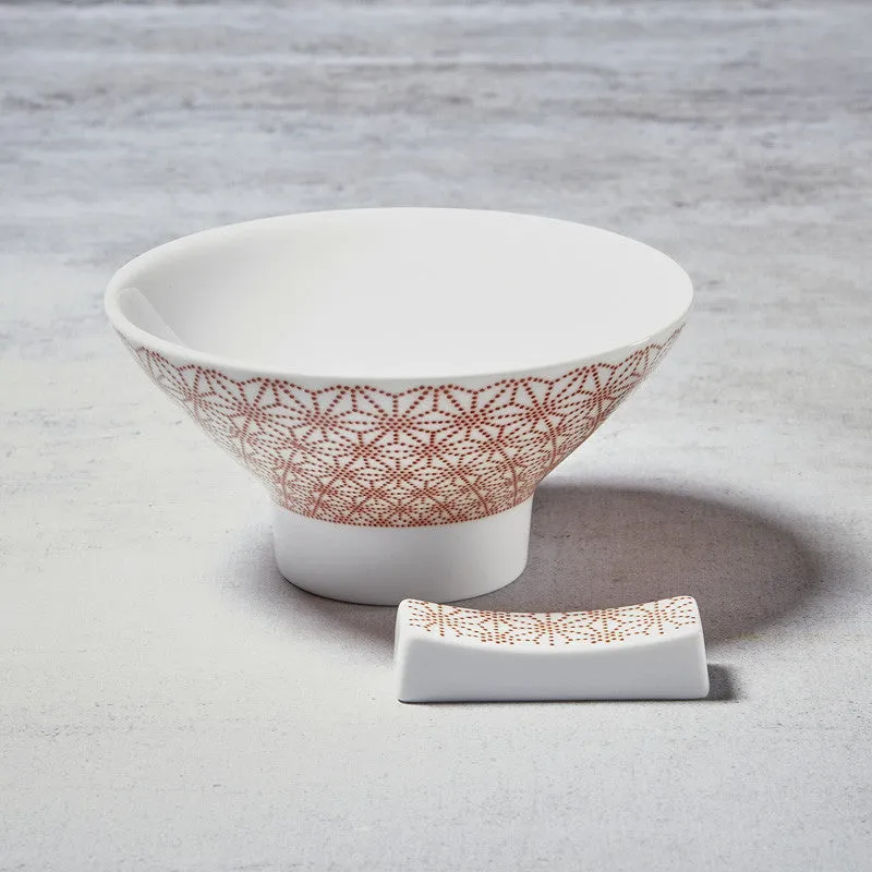 NISHIKIDORI Nikko 2 bols à riz chanvre Daimyo porcelaine
