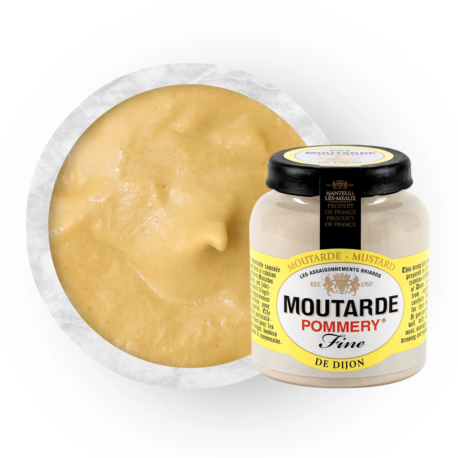 Pommery Dijon Moutarde Fine 100 g Pot en Grès