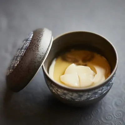 NISHIKIDORI Black Crystal bol chawan-mushi