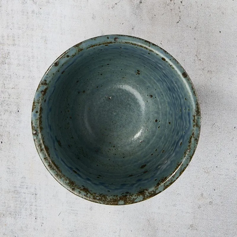 NISHIKIDORI Shinogi bol a riz argile 11,5cm noir