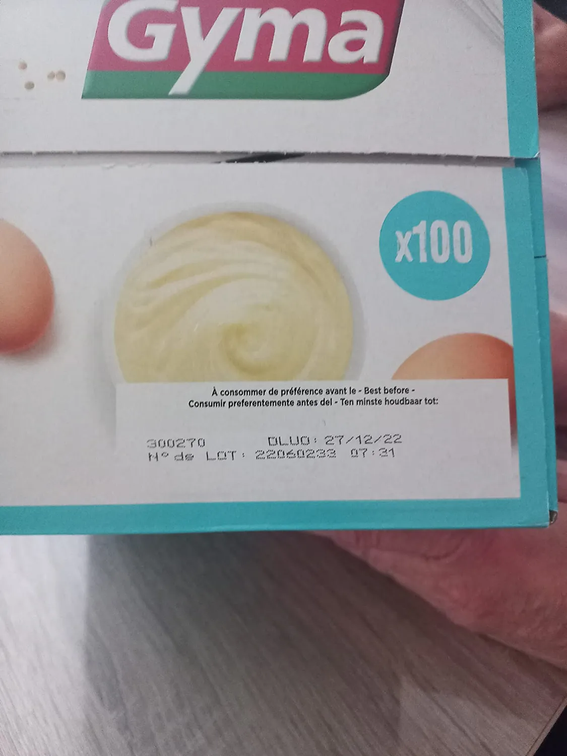 Gyma Mayonnaise sauce froide 100 sticks 10g