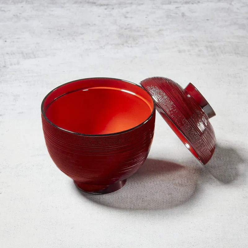 Nishikidori bol soupe miso japonais Tame 8,9cm façon laque