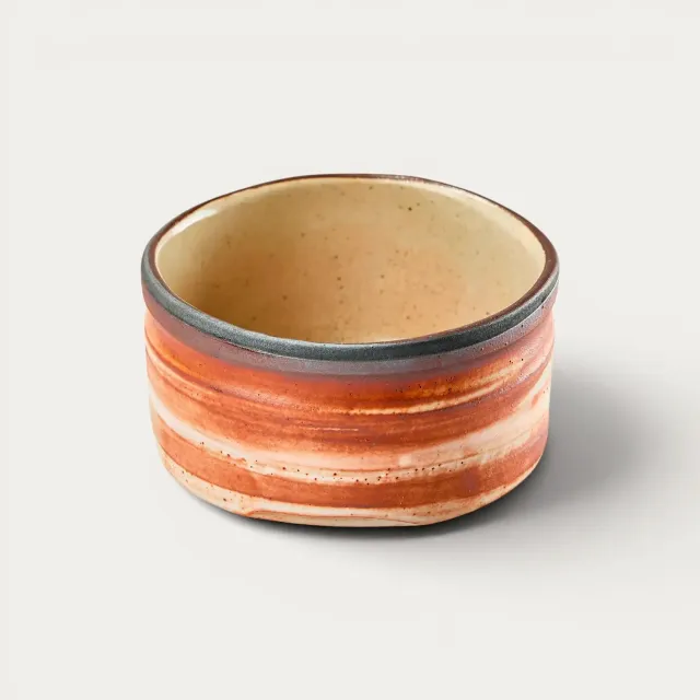 Nishikidori Akashino chawan matcha motif large épais