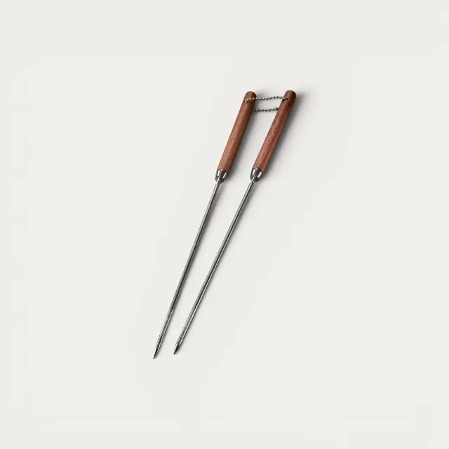 NISHIKIDORI baguettes tempura acier 230 mm bois rose