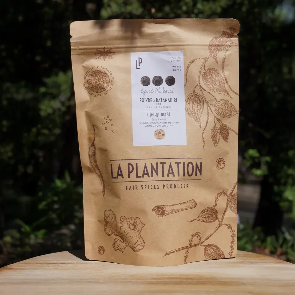 La Plantation Poivre de Ratanakiri Noir en Grains Fort