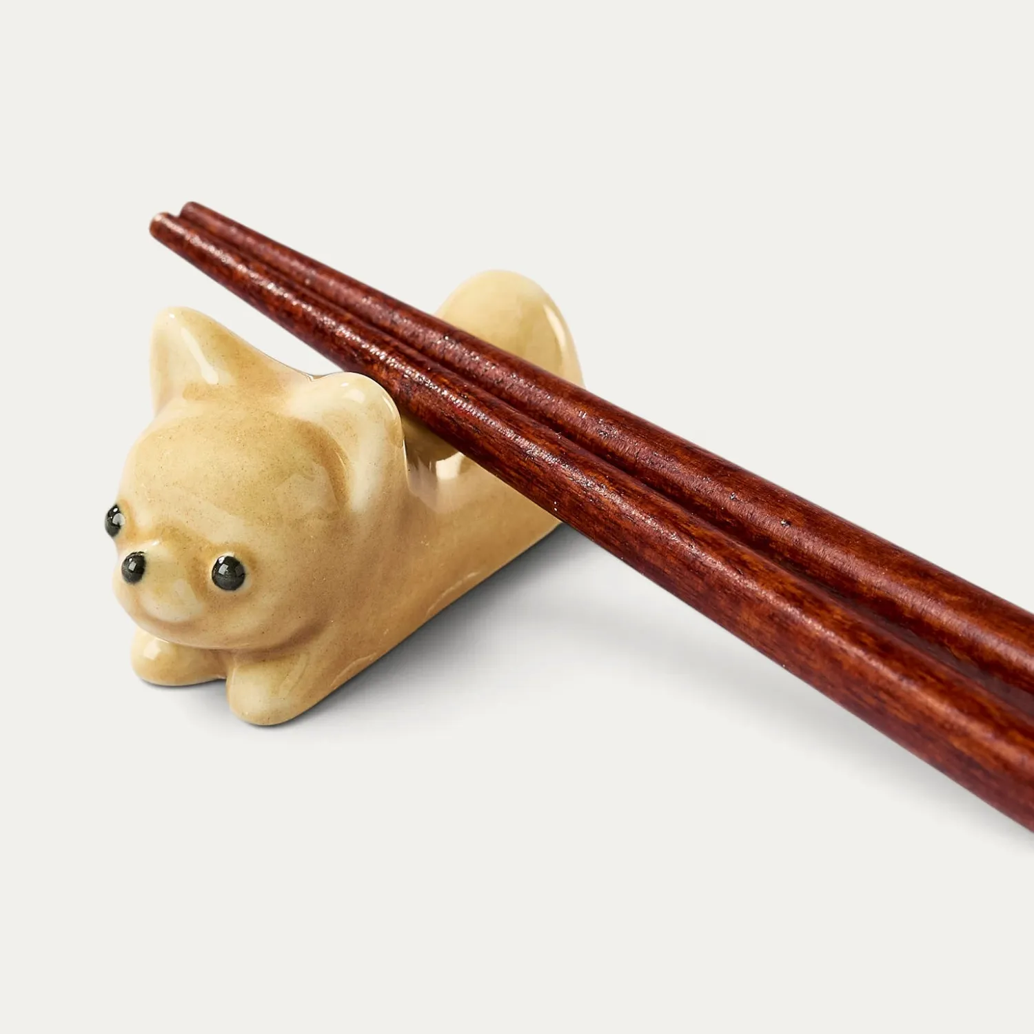 Nishikidori repose-baguettes porcelaine shiba beige