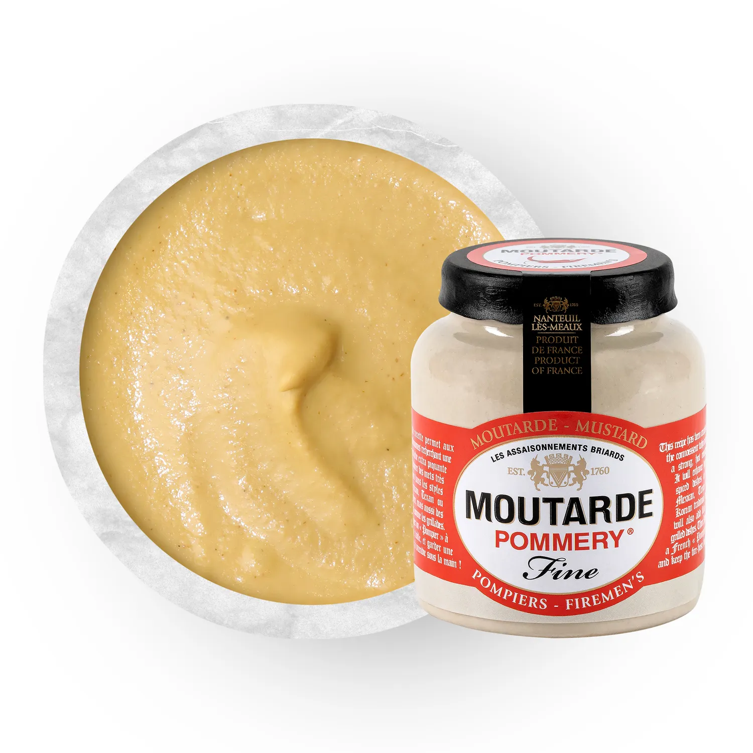 Pommery Pompiers moutarde tamisée 100g forte