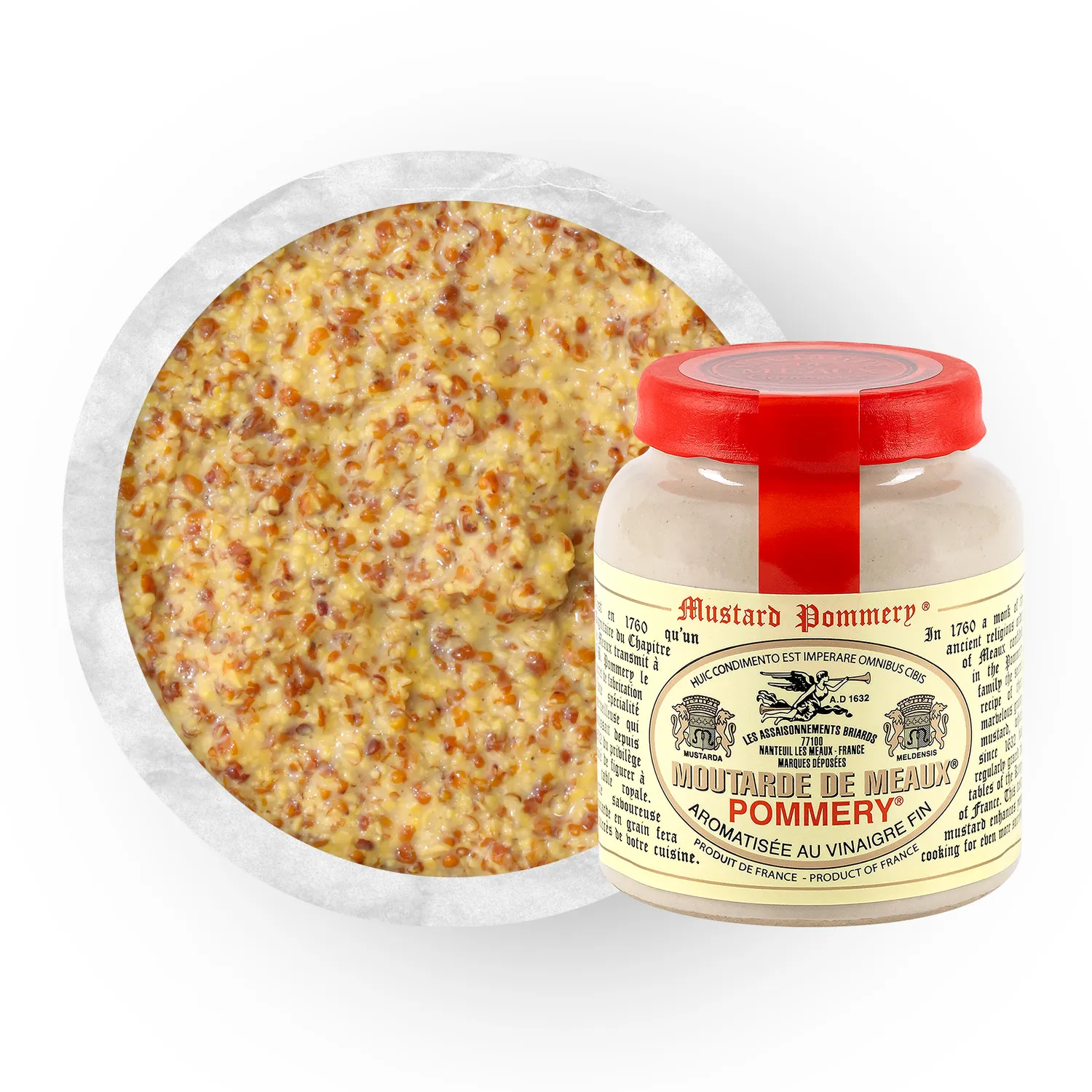 Pommery Meaux moutarde en grains 100g douce