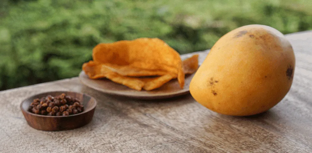 La Plantation Mangue séchée poivre Kampot rouge fruit