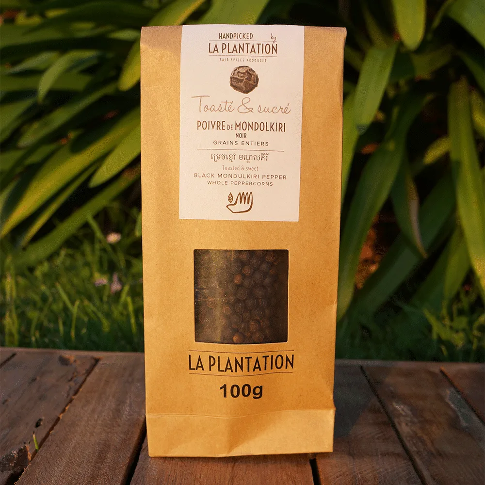 La Plantation Poivre de Mondolkiri noir grains entiers