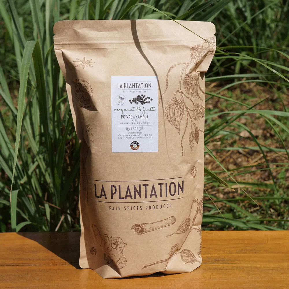 La Plantation Poivre Kampot Frais au Sel grains tendres