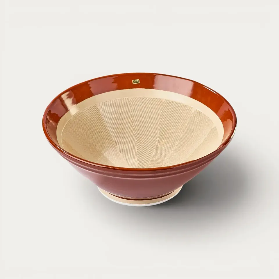 Nishikidori Tokoname suribachi mortier ø 40 cm rainuré