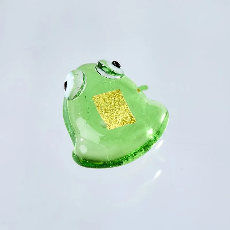 NISHIKIDORI Engimono grenouille porte-bonheur feuille d'or