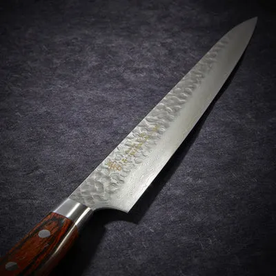 NISHIKIDORI couteau trancher damas 33 couches 240 mm
