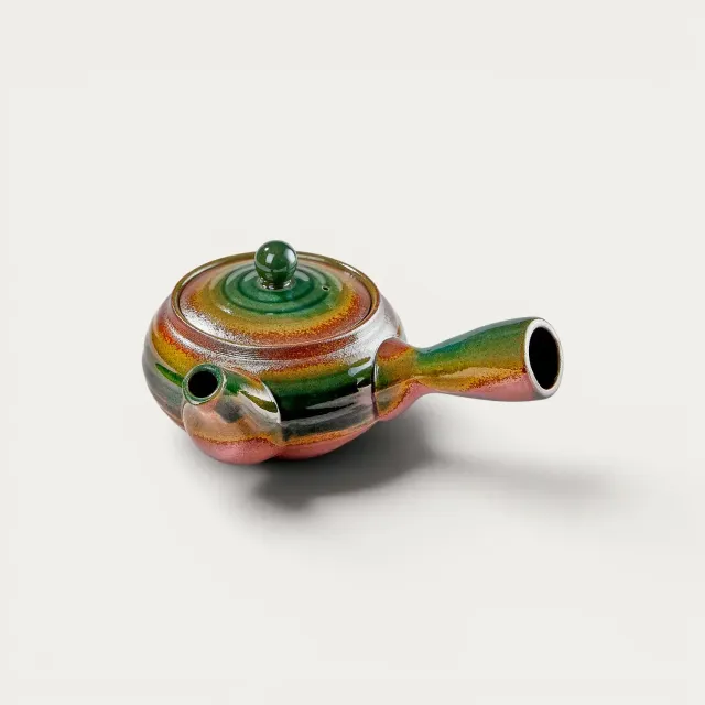 Nishikidori Banko Yaki théière kyusu 270ml Hiramaru