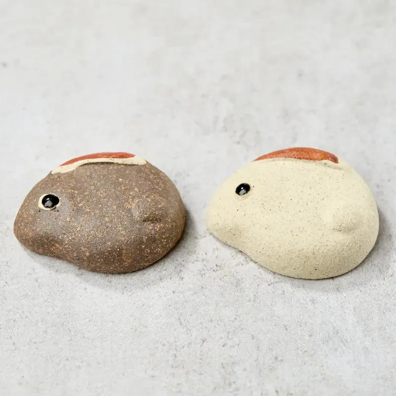 Nishikidori repose-baguettes lapin brun artisanal