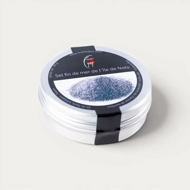 NISHIKIDORI sel marin noir fin charbon bambou 40g