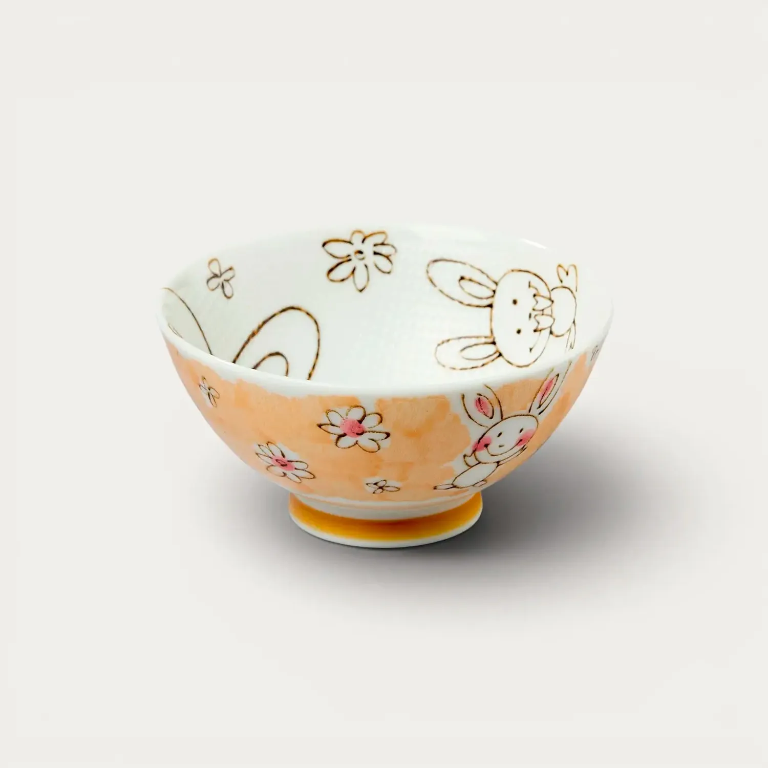 Nishikidori bol riz porcelaine motif animalier anti-adhésif
