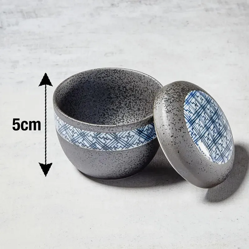 NISHIKIDORI Black Crystal bol chawan-mushi flan vapeur