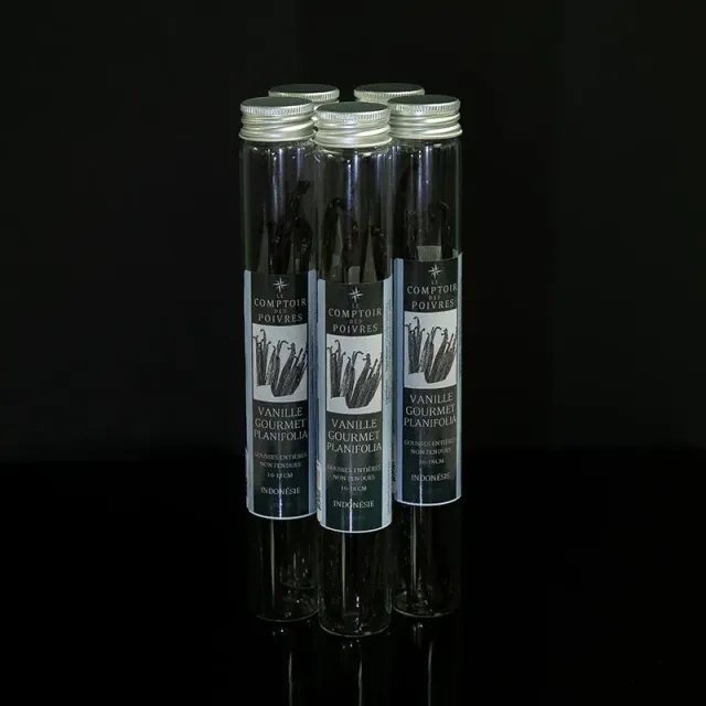 Nishikidori Vanille gourmet Planifolia tube 4 gousses