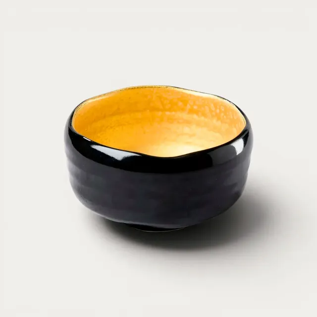 Nishikidori bol à thé matcha glaçure or