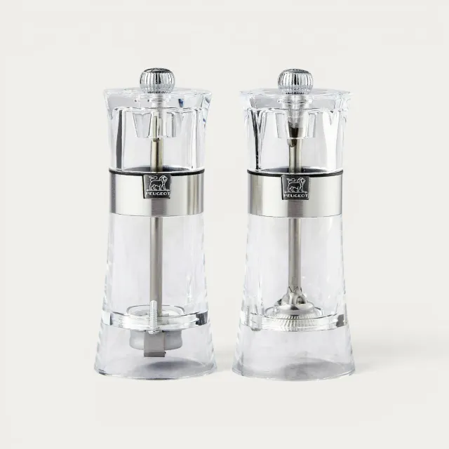 Nishikidori Duo moulins sel et poivre 14cm transparent