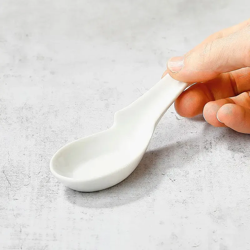 NISHIKIDORI Renge cuillère ramen udon porcelaine blanche