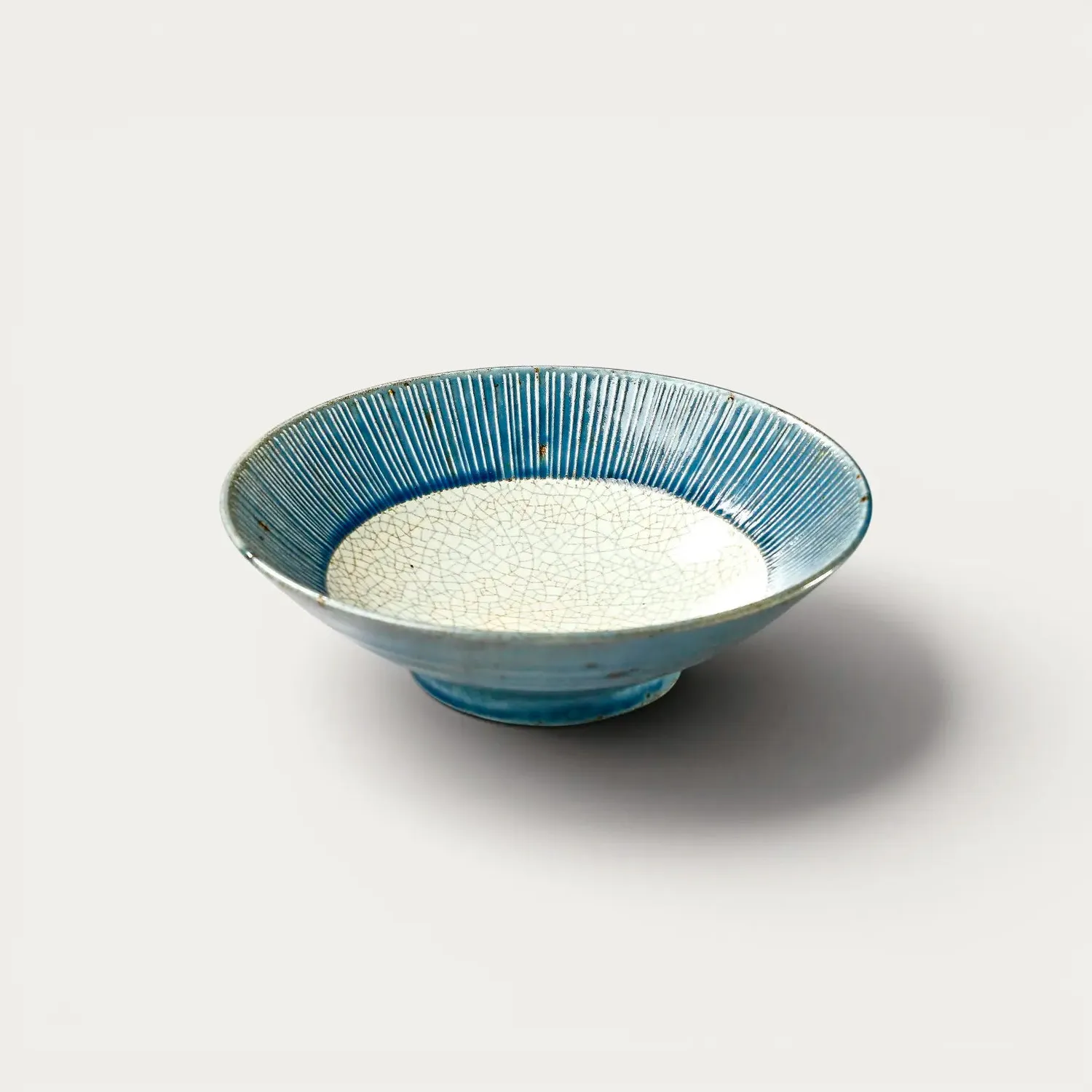 NISHIKIDORI Membachi Kon nezu assiette Ø 24,5 cm bleu gris