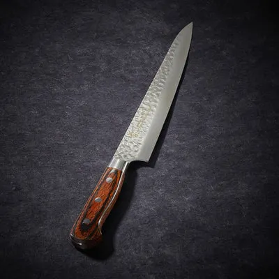 NISHIKIDORI couteau trancher damas 33 couches 240 mm