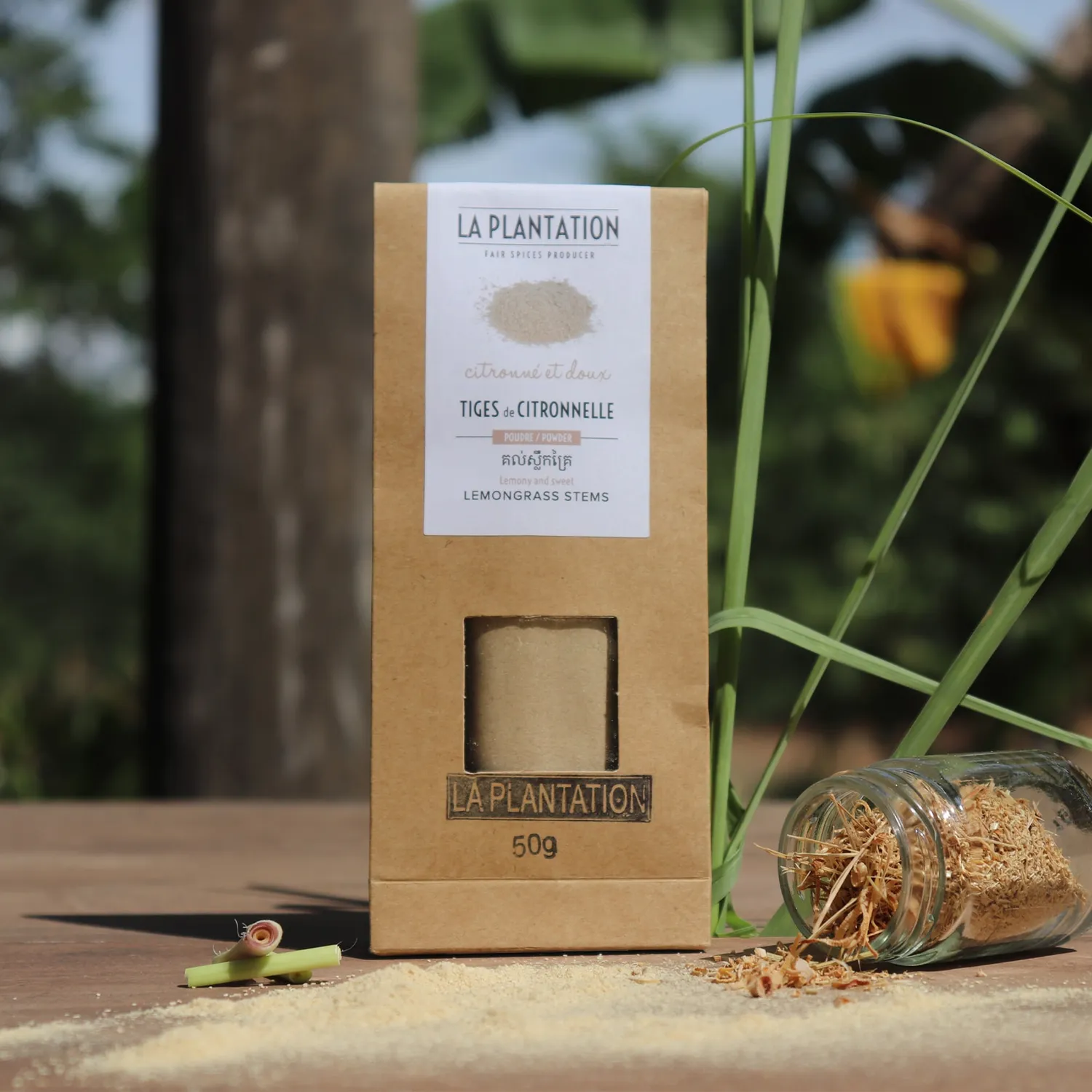 La Plantation Tiges de Citronnelle poudre citronnée