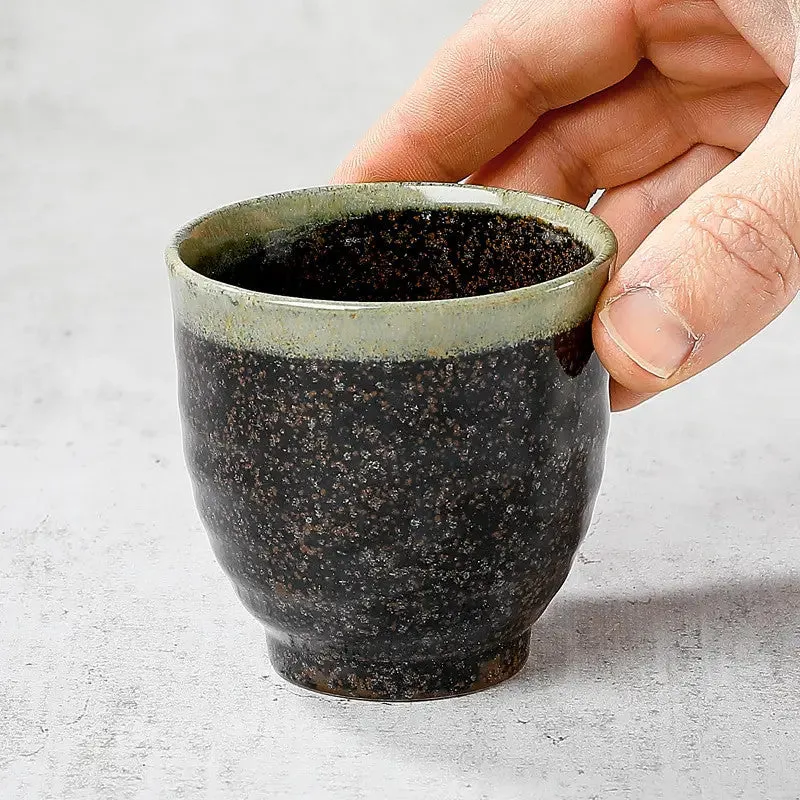 Nishikidori tasse à thé céramique cuivre moucheté