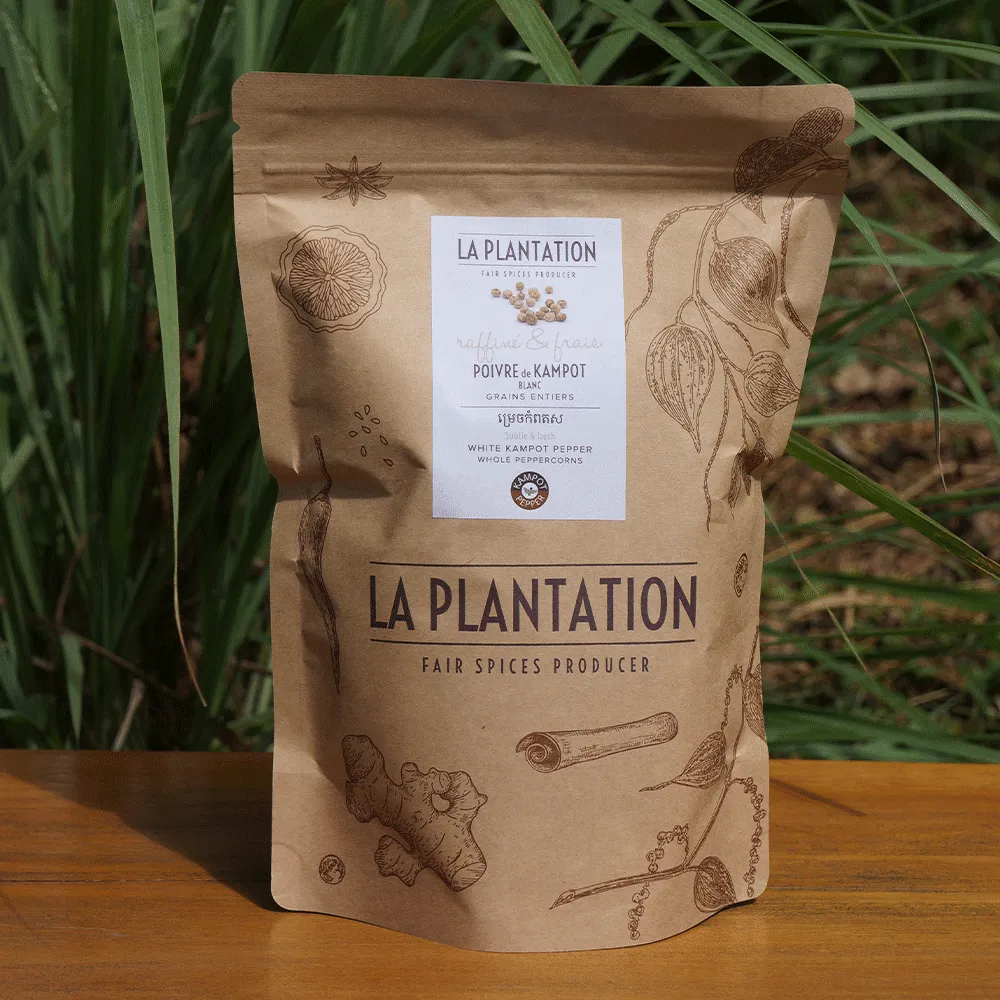La Plantation Poivre de Kampot Blanc IGP en grains