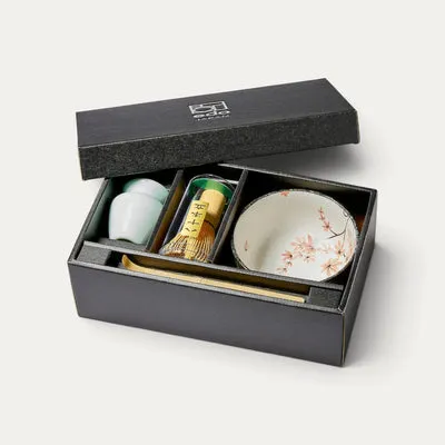 Nishikidori Feuilles d’Érable service matcha 4 pièces