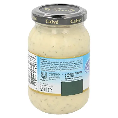 Calvé Salsa Tártara Sauce tartare 225g douce