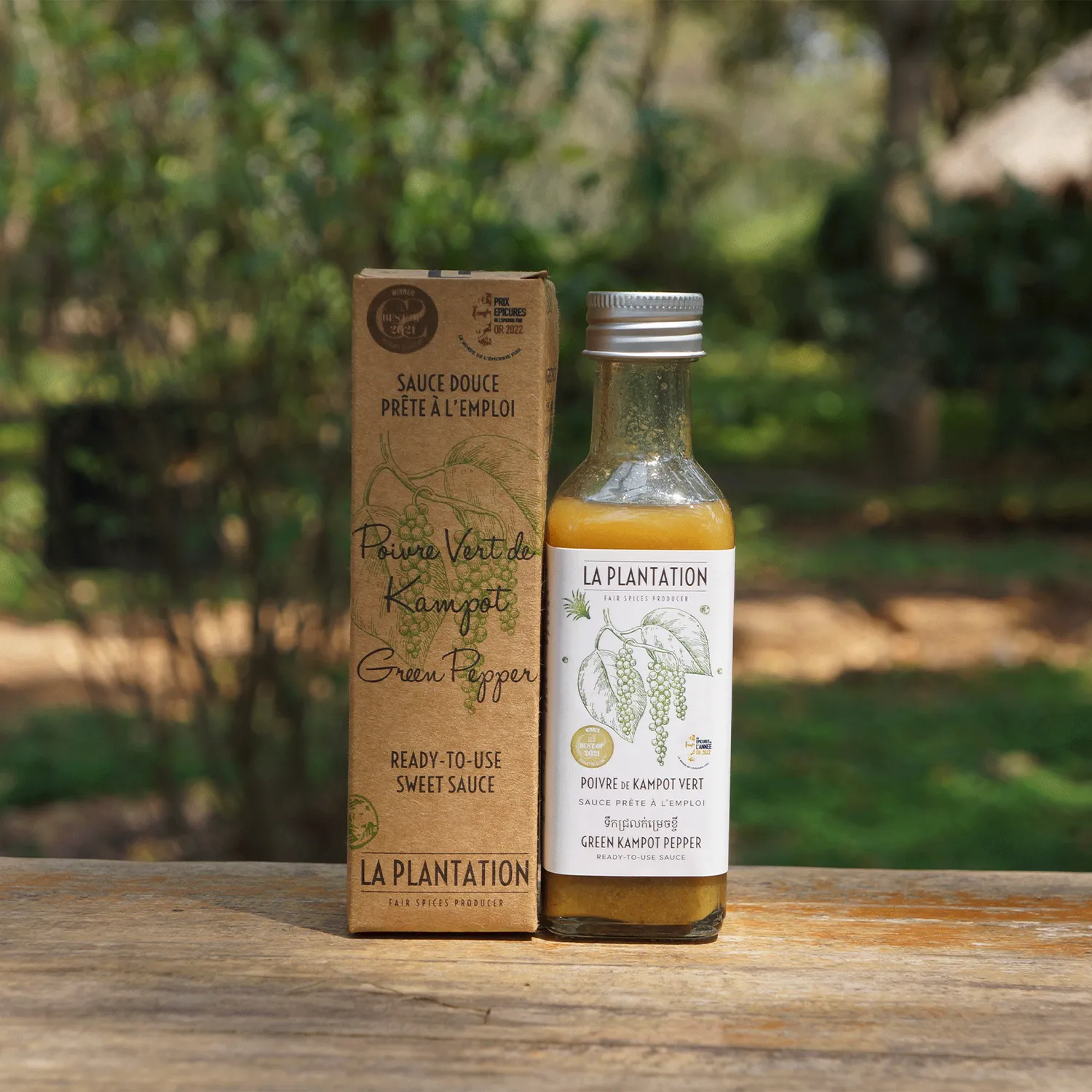La Plantation Duo de Piments Verts sauce pimentée verte