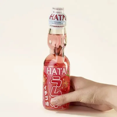 NISHIKIDORI Hata Ramune limonade fraise 200 ml bille