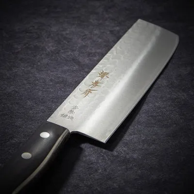 NISHIKIDORI Nakiri couteau légumes martelé 165 mm