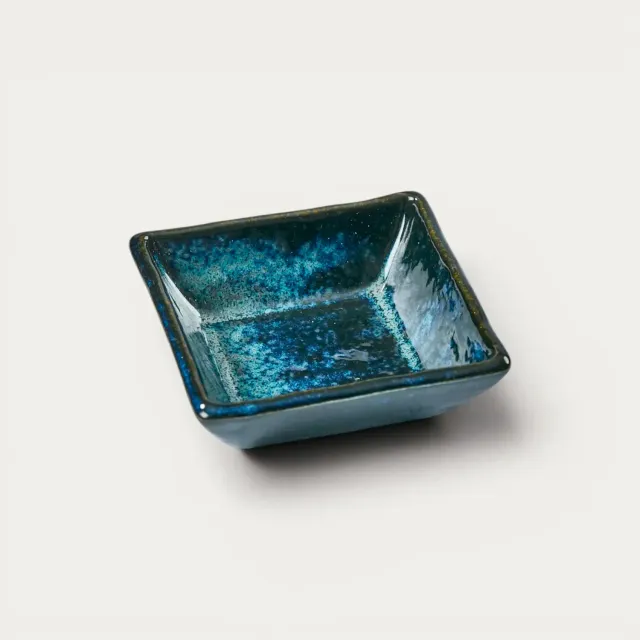 NISHIKIDORI Yohen coupelle sauce soja bleu marine carrée