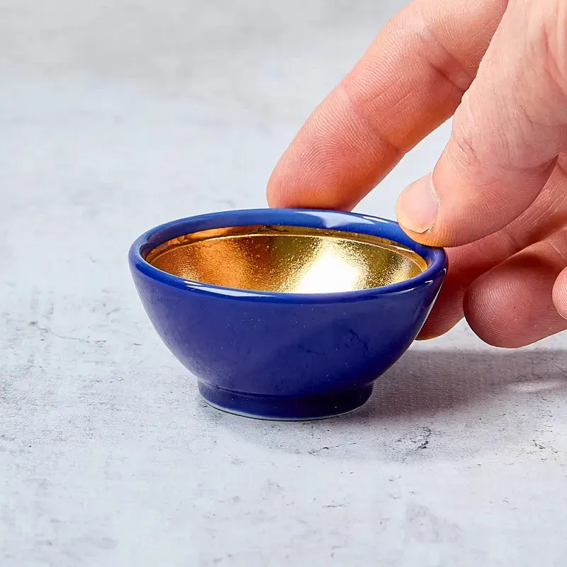 Nishikidori mamebachi mini bol bleu mise en bouche