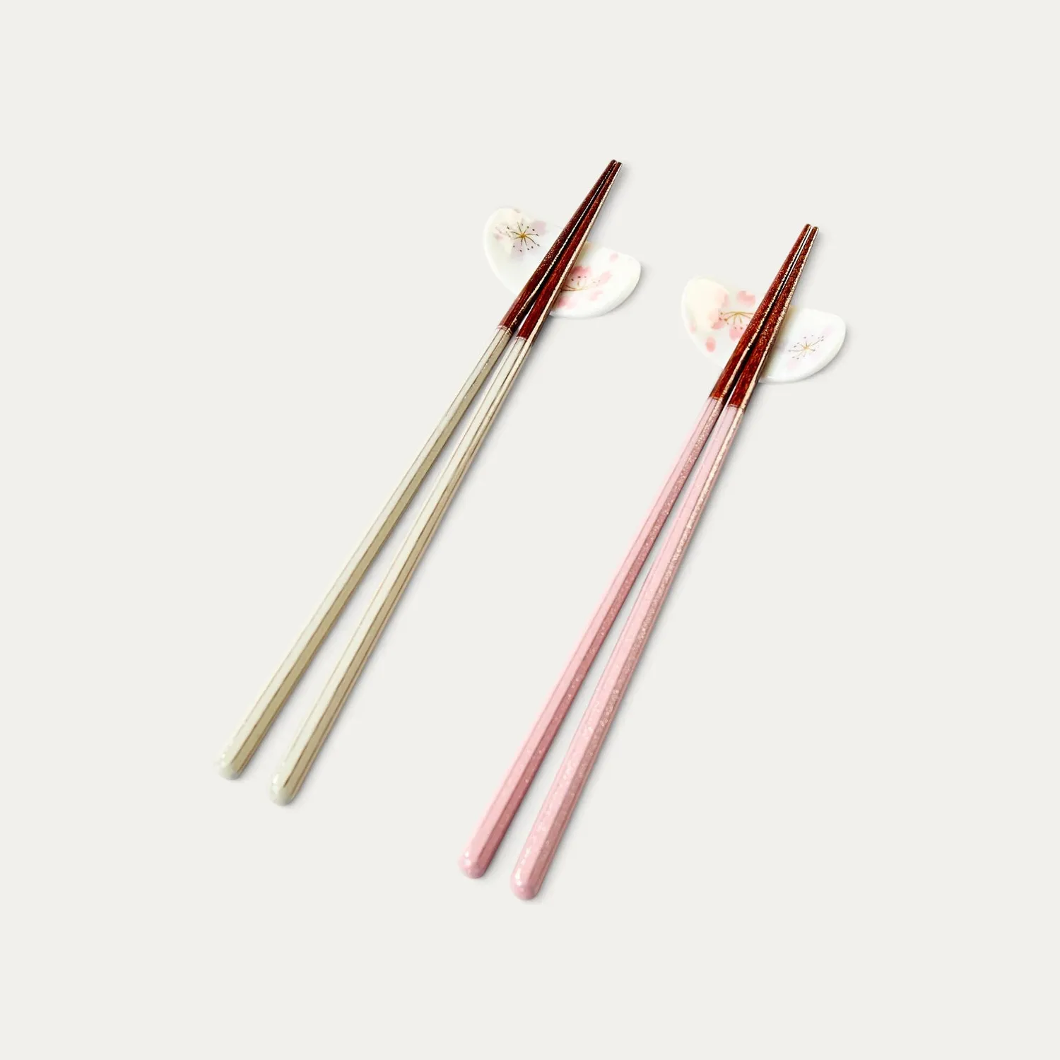Nishikidori Set 2 Baguettes Bois + Reposes 23 cm