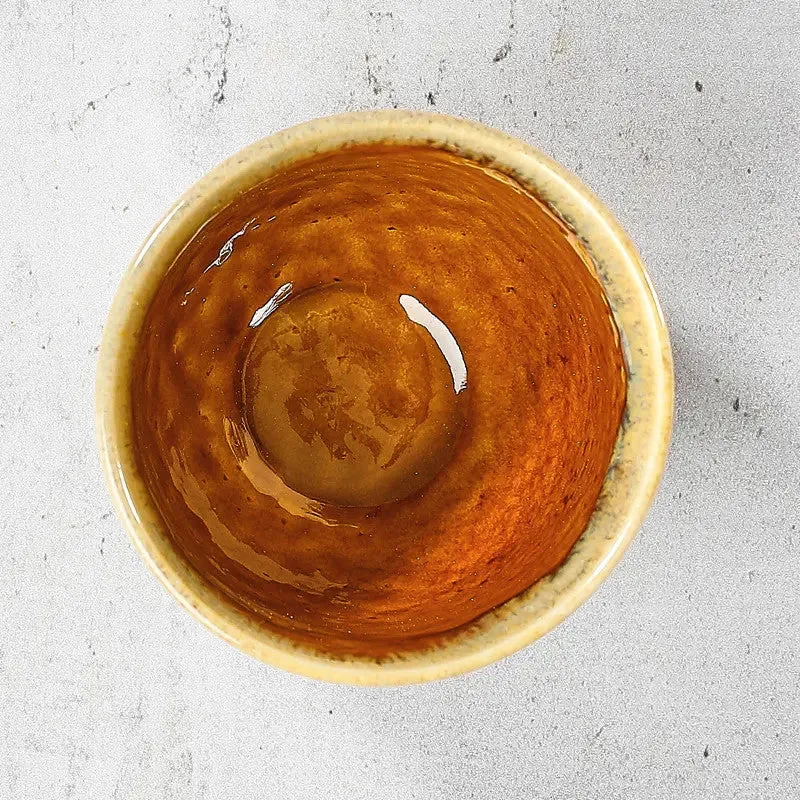 Nishikidori tasse à thé céramique cuivre moucheté