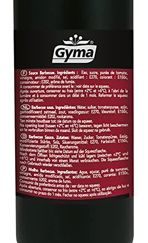 Gyma Barbecue sauce squeez 950g fumée
