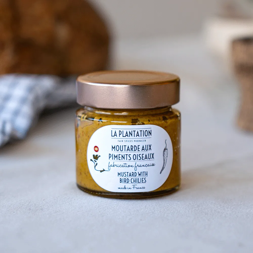 La Plantation Moutarde Piments Oiseaux moutarde très forte